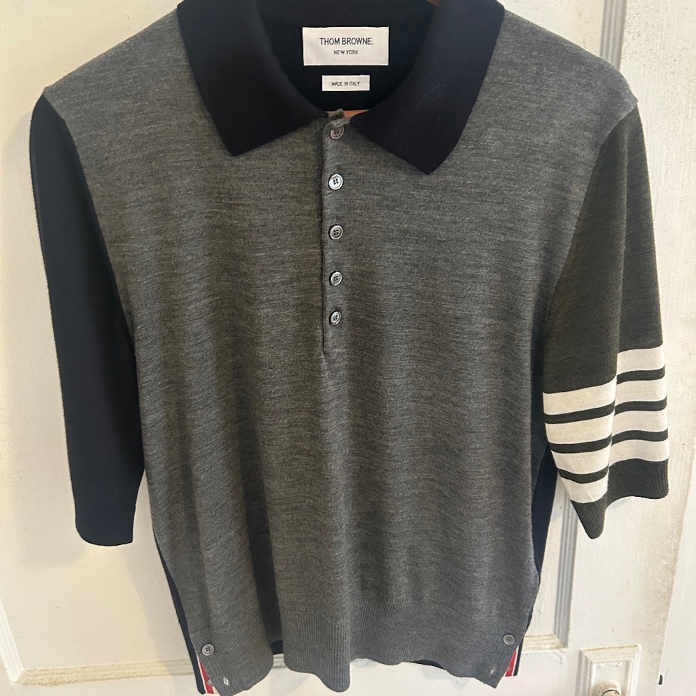 Thom Browne fun mix polo men size 3 L